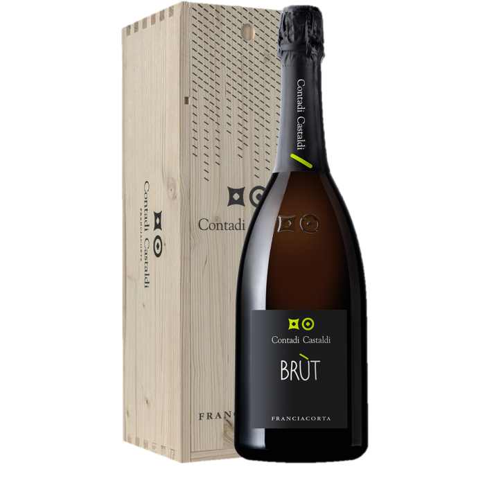 SPUMANTE jerob CONTADI CASTALDI FR.DOCG BRUT LT.3 LEGNO