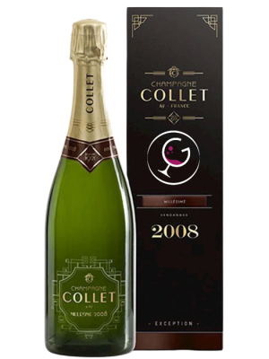CHAMPAGNE COLLET BRUT MILLESIME 2008 CL.75 GB