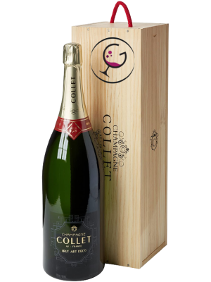 CHAMPAGNE jerob COLLET BRUT ART DECO' LT.3 LEGNO