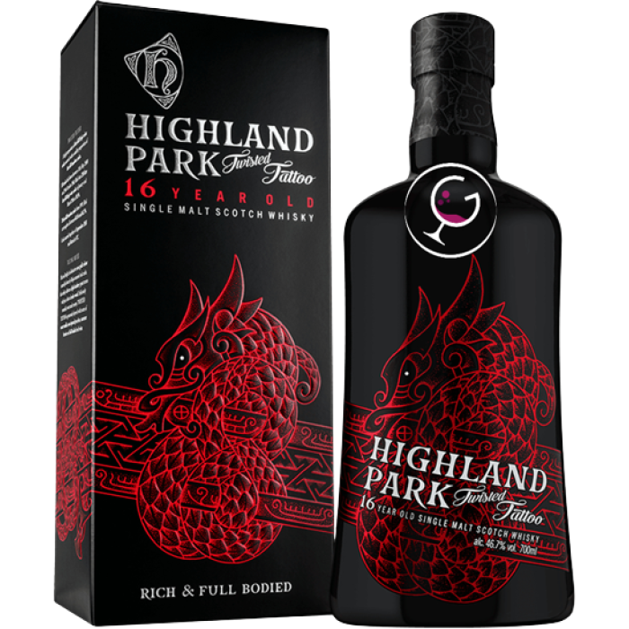 WHISKY HIGHLAND PARK 16Y WINGS EAGLE 44,5% CL.70