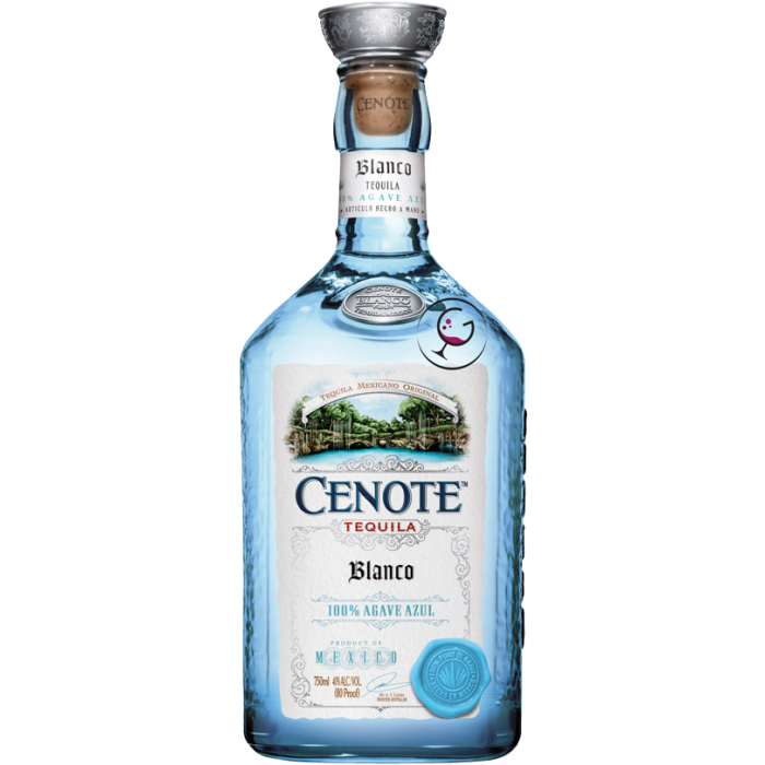 TEQUILA CENOTE BLANCO 100%AGAVE 40% CL.70