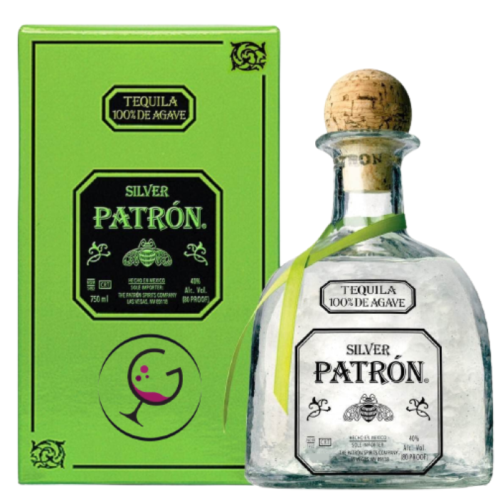 TEQUILA PATRON BLANCO 100%AGAVE 40% LT.1 GB