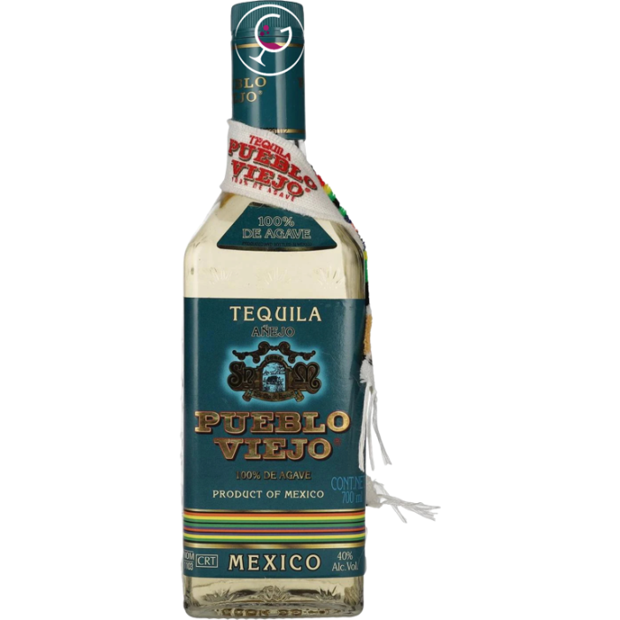 TEQUILA PUEBLO VIEJO ANEJO 100%AGAVE 40% CL.70