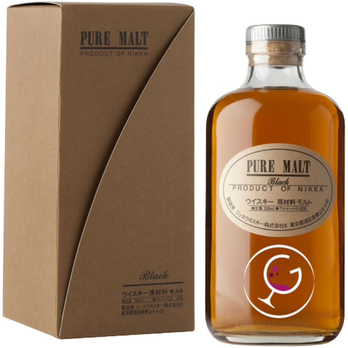 WHISKY NIKKA PURE MALT BLACK 43% CL.50 JOURNAL DEG.