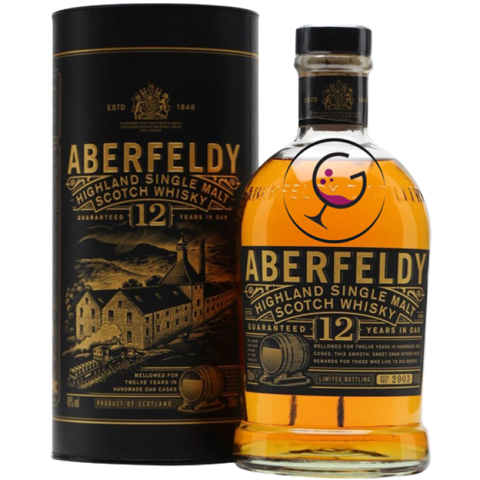 WHISKY ABERFELDY 12Y 40% CL.70 TUBO