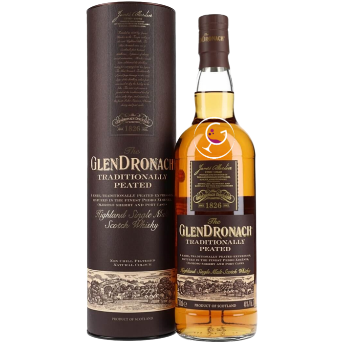 WHISKY GLENDRONACH TRADIT.PEATED 48% CL.70 TUBO