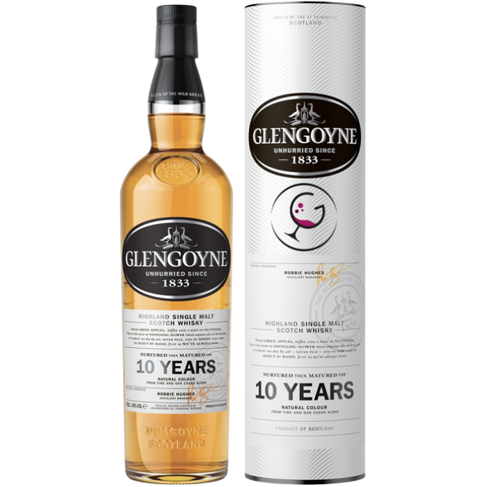 WHISKY GLENGOYNE 10Y 40% CL.70 TUBO