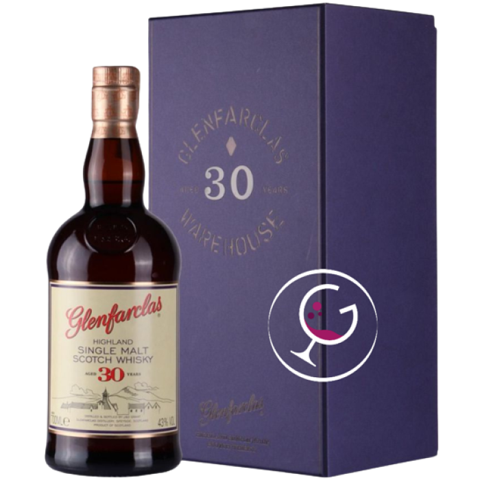 WHISKY GLENFARCLAS 30Y 43% CL.70 TUBO