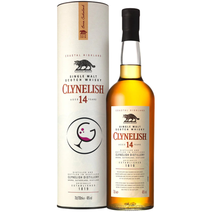 WHISKY CLYNELISH 14Y 46% CL.70 TUBO