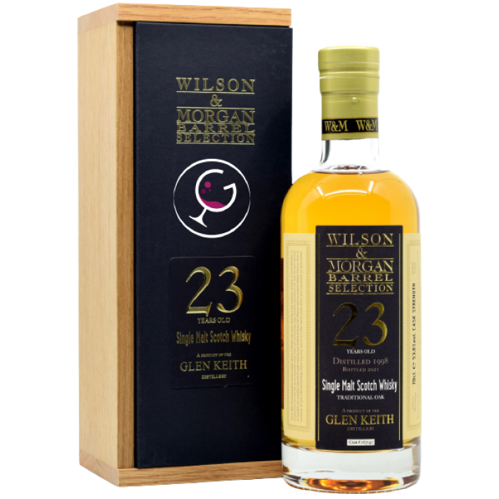 WHISKY W&M GLEN KEITH 23Y 1998-21 53,8% CL.70 GB