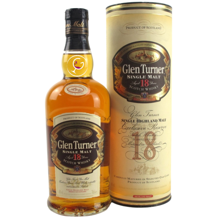 WHISKY GLEN TURNER 18Y EX.RESERVE 40% 70CL TUBO