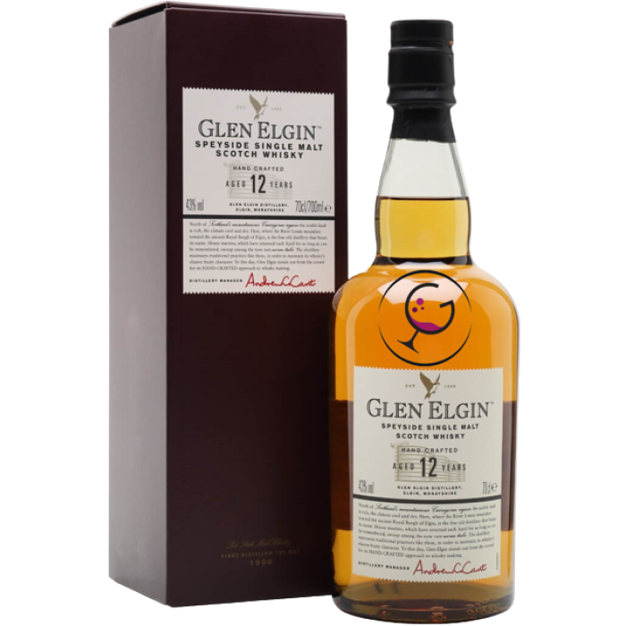 WHISKY GLEN ELGIN 12Y 43% CL.70 GB