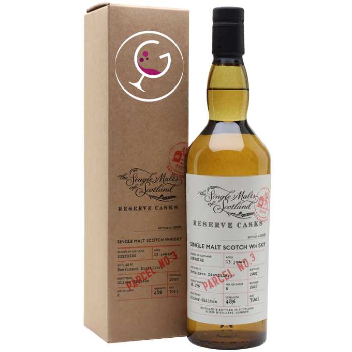 WHISKY SINGLE MALTS OF SCOTLAND BENRINNES 13Y 48% CL.70