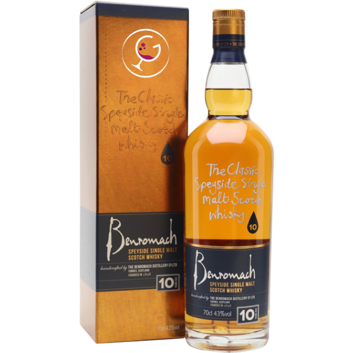 WHISKY BENROMACH 10Y 43% CL.70 GB