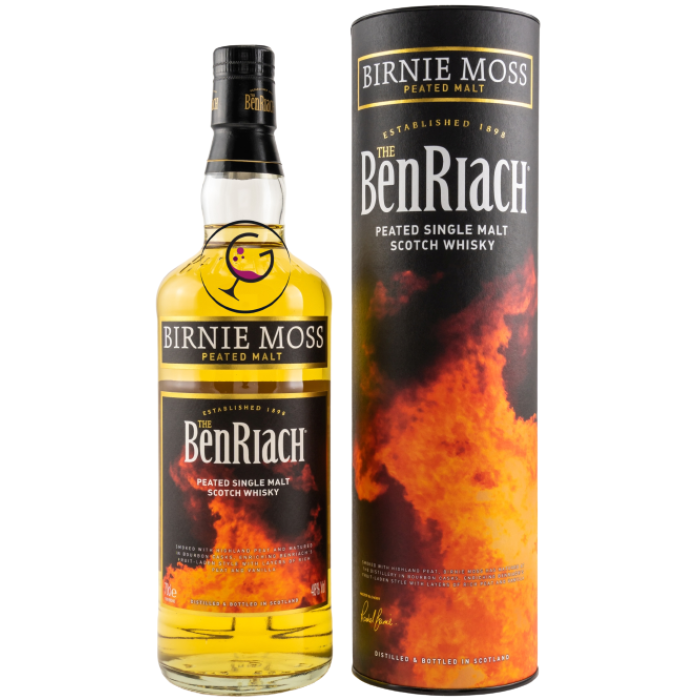 WHISKY BENRIACH BIRNIE MOSS PEATED 48% CL.70 TUBO