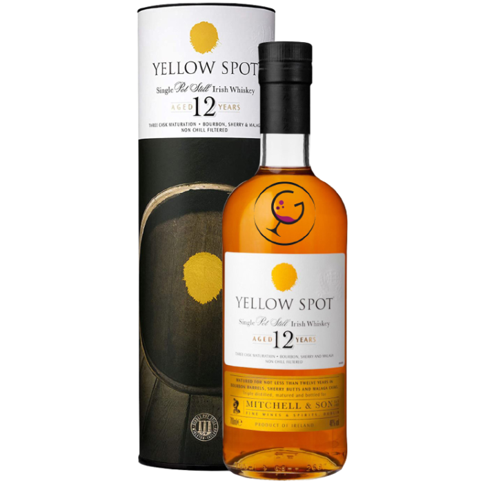 WHISKY MITCHELLS IRISH YELLOW SPOT 12Y 46% CL.70 TUBO