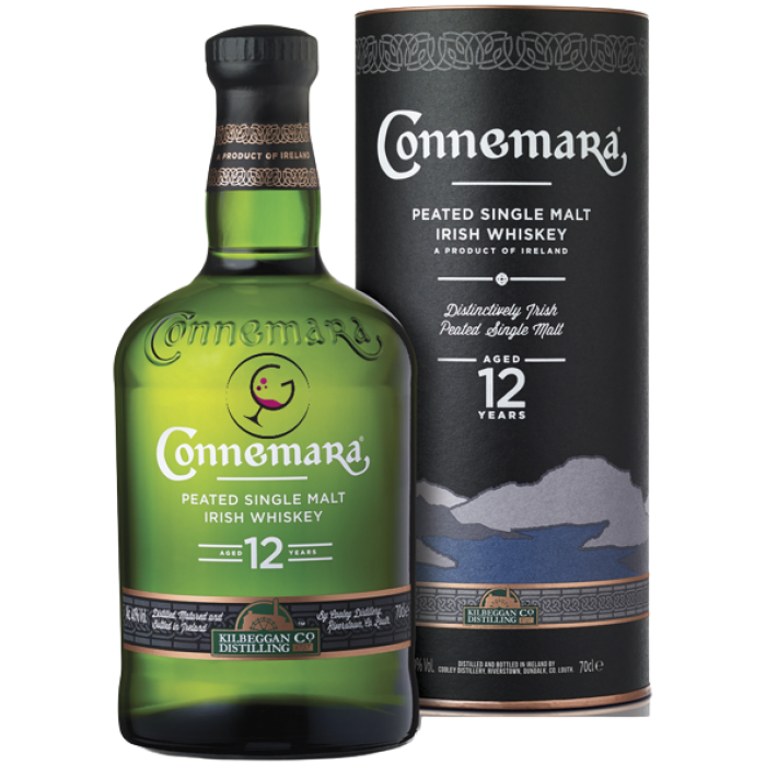 WHISKY CONNEMARA IRISH 12Y PEATED 40% CL.70 TUBO