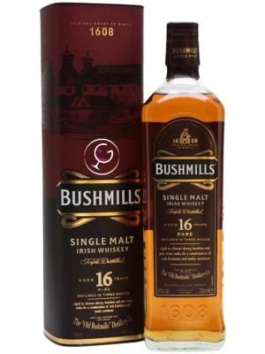 WHISKY BUSHMILLS IRISH 16Y SINGLE MALT 40% CL.70 TUBO