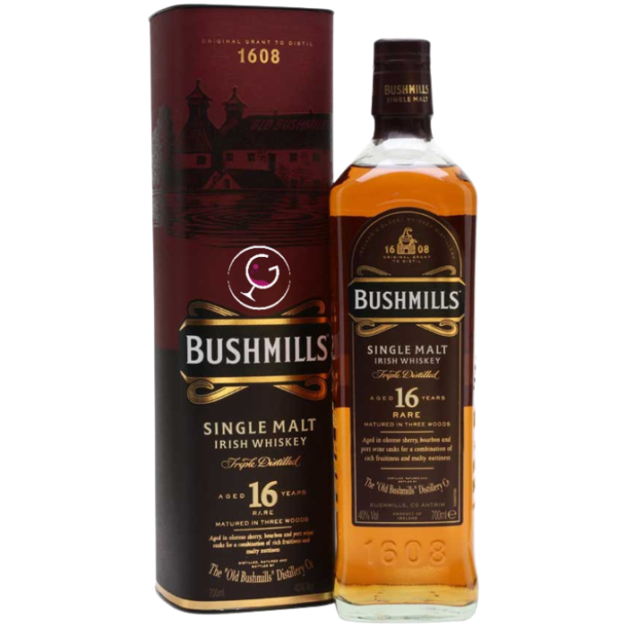 WHISKY BUSHMILLS IRISH 16Y SINGLE MALT 40% CL.70 TUBO