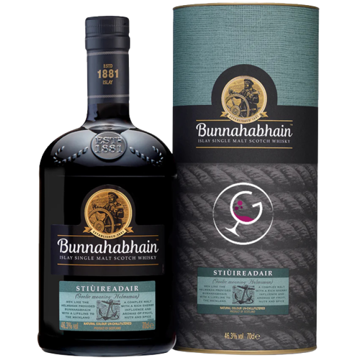 WHISKY BUNNAHABHAIN STIUIREADAIR 46,3% CL.70 TUBO