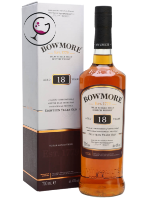 WHISKY BOWMORE 18Y 43% CL.70 GB