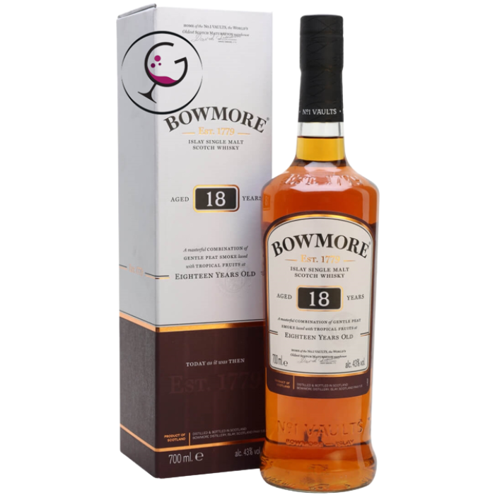 WHISKY BOWMORE 18Y 43% CL.70 GB