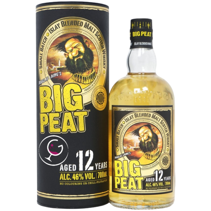 WHISKY D.LAING'S BIG PEAT ISLAY 12Y 46% CL.70 GB