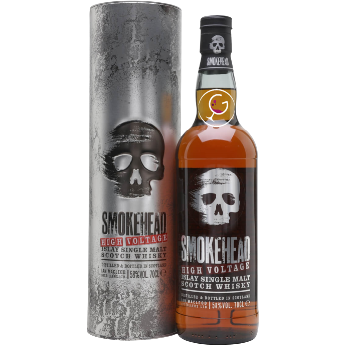 WHISKY SMOKEHEAD HIGH VOLTAGE 58% CL.70 TUBO