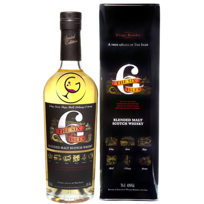 WHISKY THE SIX ISLES BLENDED 40% CL.70 GB