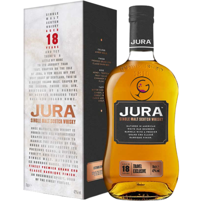 WHISKY ISLE OF JURA 18Y 42% CL.70 GB