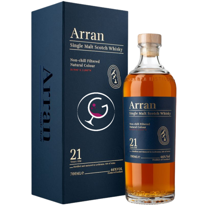 WHISKY ARRAN 21Y 46% CL.70 COFANETTO