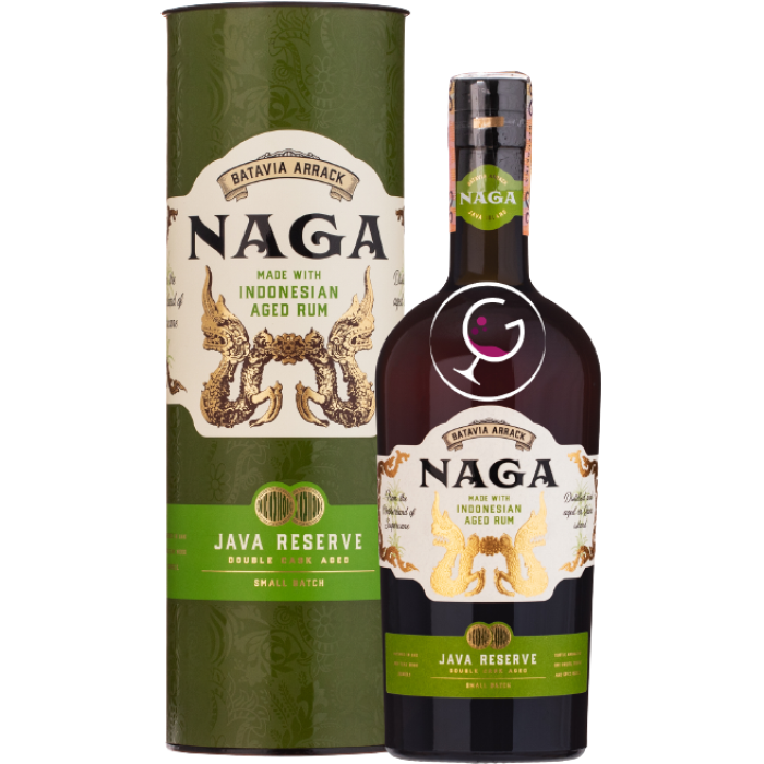 RHUM NAGA JAVA RESERVE CASK AGED 40% CL.70 TUBO