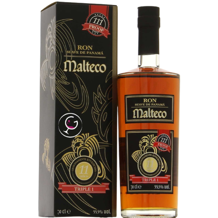 RHUM MALTECO 11Y TRIPLE 1 55,5% CL.70 GB