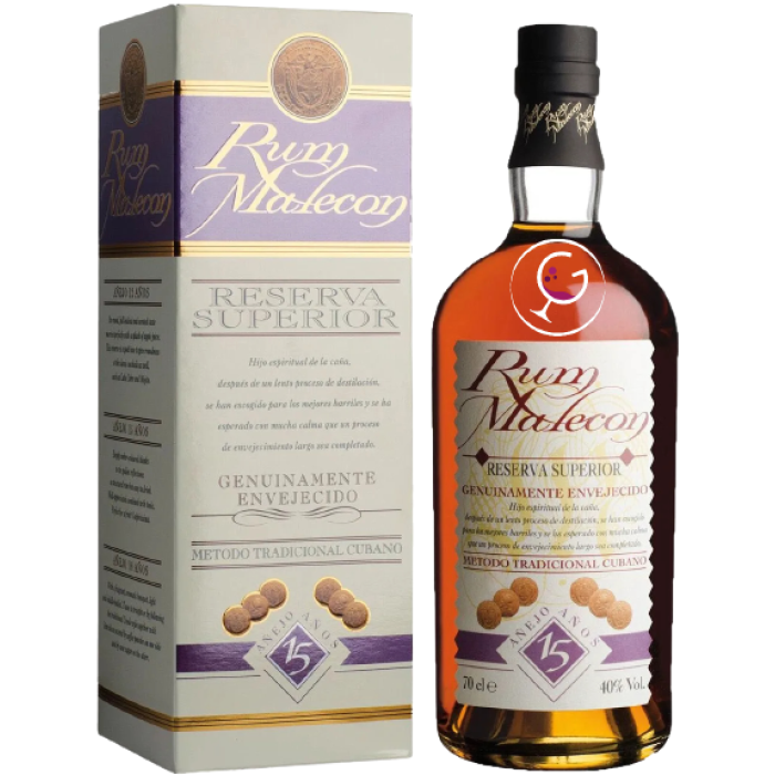 RHUM MALECON 15Y RESERVA ANEJO 40% CL.70