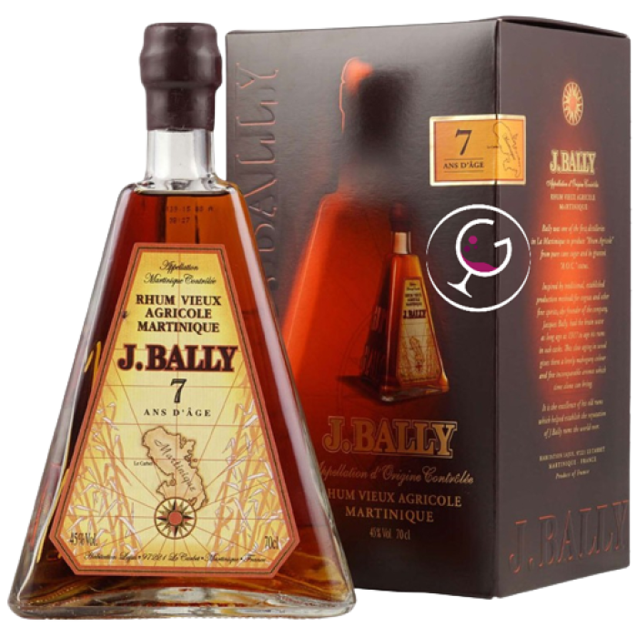 RHUM J.BALLY V.AGRICOLE 7Y PYRAMIDE 45% CL.70 GB