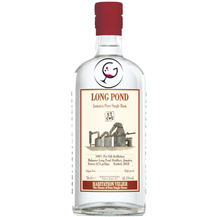 RHUM HABIT.VELIER LONG POND STCE WHITE 62,5% CL.70