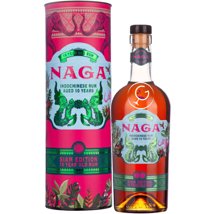 RHUM NAGA 10Y SIAM EDITION 40% CL.70 TUBO