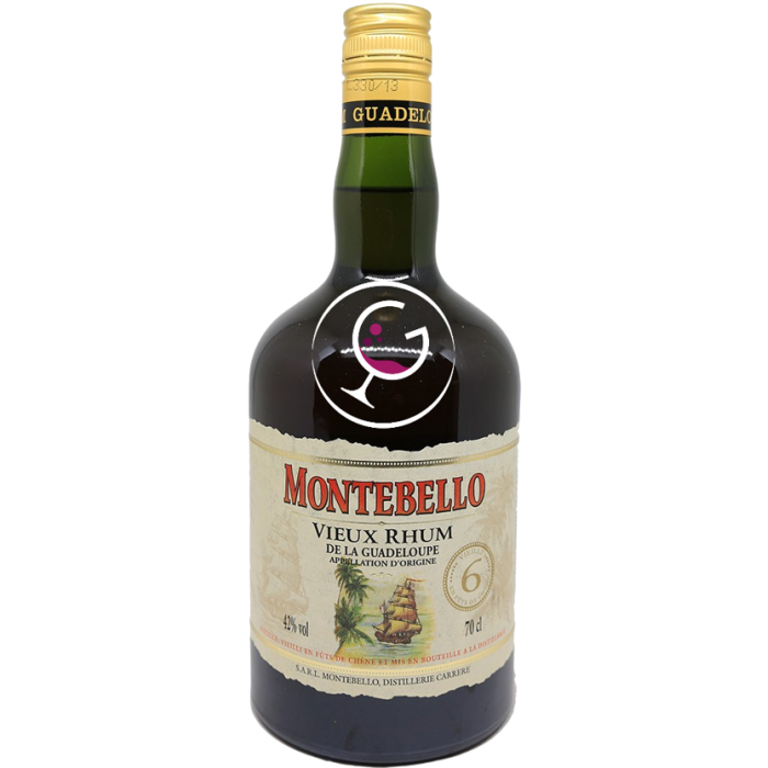 RHUM MONTEBELLO V.AGRICOLE 6Y 2003 42% CL.70