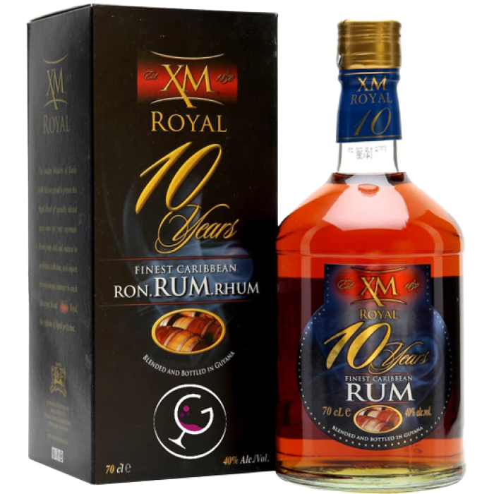 RHUM XM ROYAL 10Y DEMERARA 40% CL.70 GB