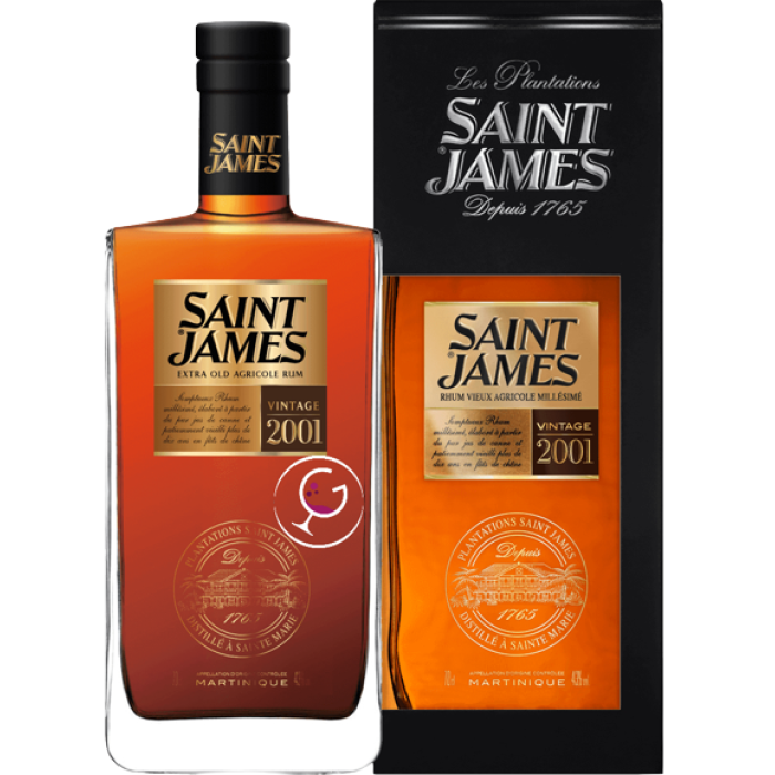 RHUM ST.JAMES V.AGRICOLE MILL.2001 43% CL.70