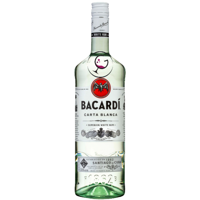 RHUM BACARDI CARTA BLANCA 37,5% LT.1