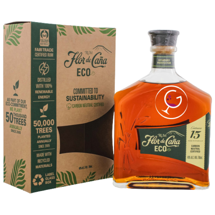 RHUM FLOR DE CANA 15Y ECO 40% CL.70 GB