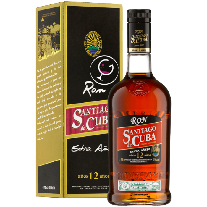 RHUM SANTIAGO DE CUBA 12Y 40% CL.70