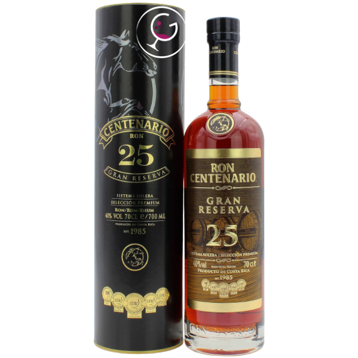 RHUM CENTENARIO 25Y GRAN RESERVA 40% CL.70 GB