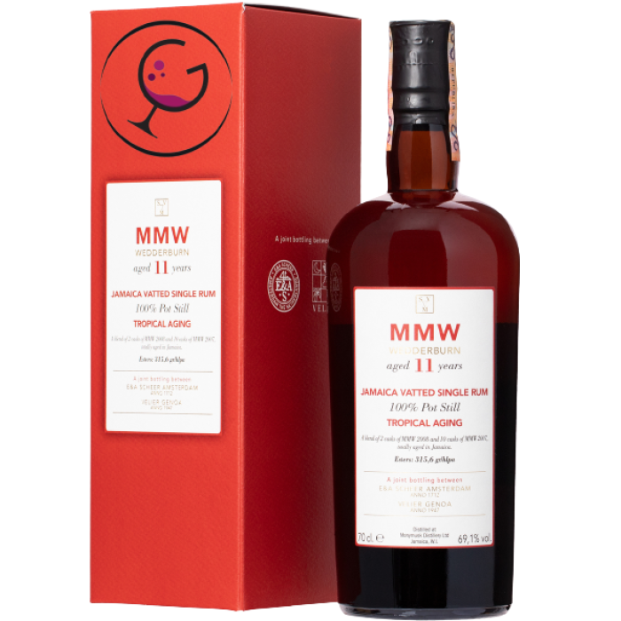 RHUM MONYMUSK WEDDEEBURN TROPICAL 11Y 69,1% CL.70