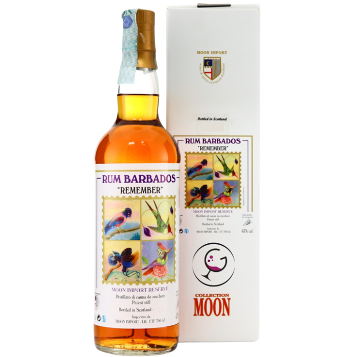 RHUM MOON IMPORT BARBADOS COLLEZ.REMEMBER 45% CL.70