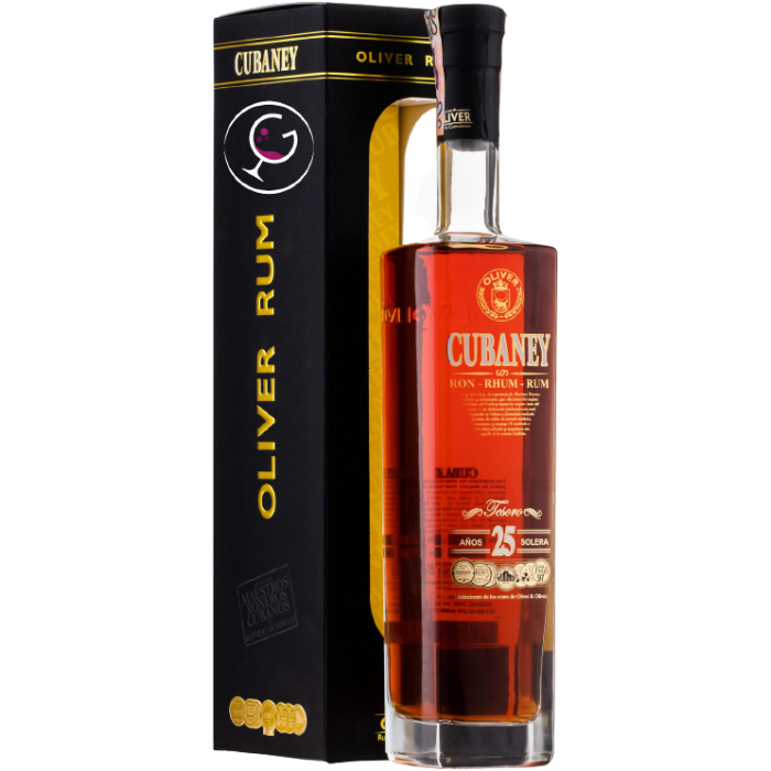 RHUM CUBANEY 25Y XO TESORO 38% CL.70 GB