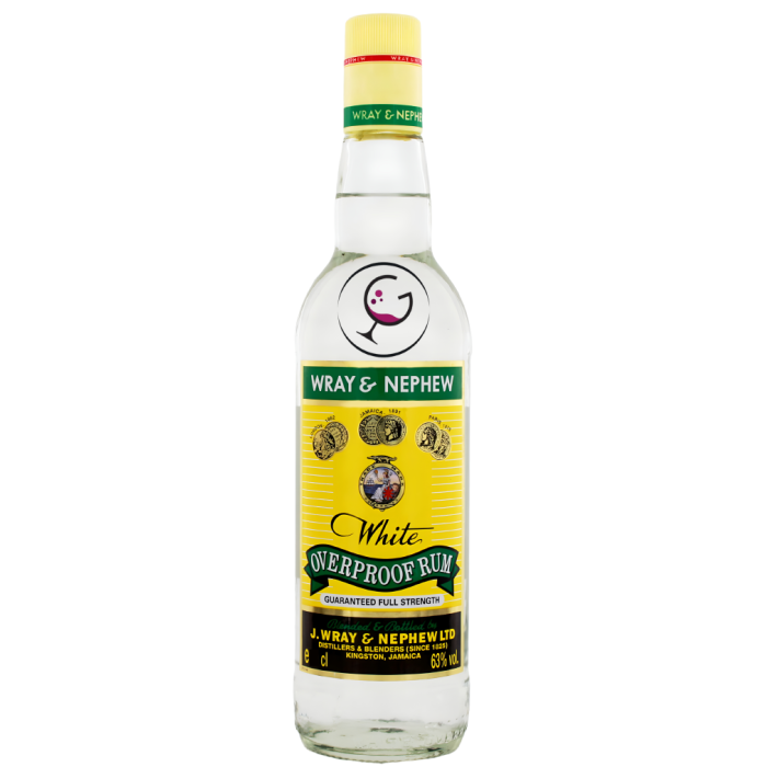 RHUM J.WRAY & NEPHEW OVERPROOF 63% CL.70