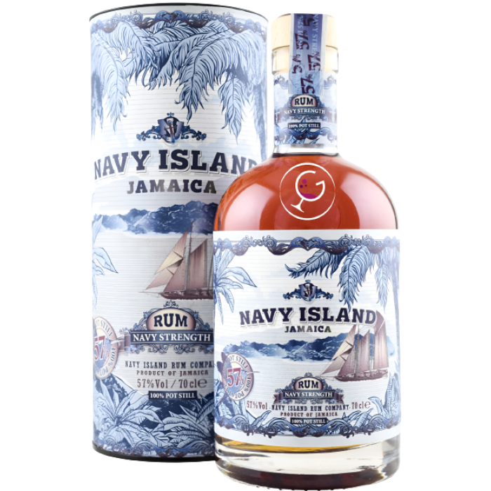 RHUM NAVY ISLAND JAMAICA STRENGHT 57% CL.70 TUBO