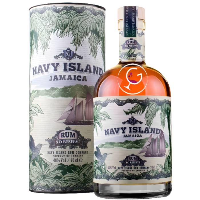 RHUM NAVY ISLAND JAMAICA XO RESERVE 40% CL.70 TUBO